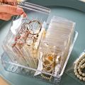 50/84/160Pcs Transparent Jewelry Storage Book With Buckle / High Quality Crystal Jewelry Anti-Rust Ziplock Sealed Bag / Dustproof Anti-oxidation Clear Jewelry Storage Box. 