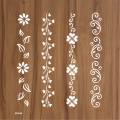 Flower Border Stencil for Wall Fabric Wood and Paper Crafting. 