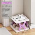 Purple/Grey Foldable shoe rack Durable Multi layer Plastic Multi layer shoe rack Space saving shoe rack for Home Daily use Space saving. 