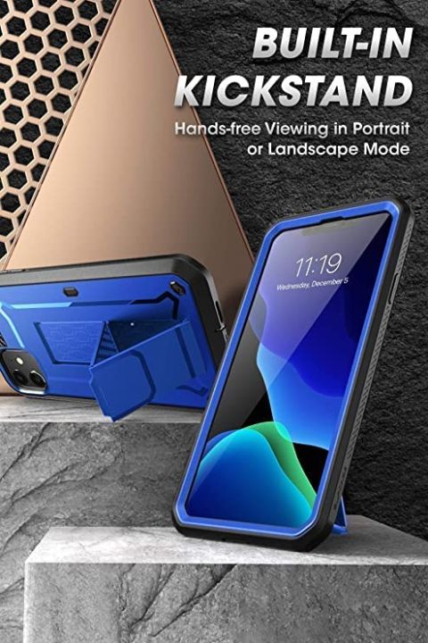 SUPCASE%20Unicorn%20Beetle%20Pro%20Series%20Case%20Designed%20for%20%C3%AEPh%C3%B4ne%2011%206.1%20Inch%20(2019%20Release),%20Built-in%20Screen%20Protector%20Full-Body%20Rugged%20Holster%20Case%20(DarkBlue)%20-%20Image%206