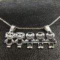 3 Boys 2 Girl Family Stainless Steel Chain Necklaces For Silver Color Statement Necklace Jewelry Collar Hombre N371s01. 