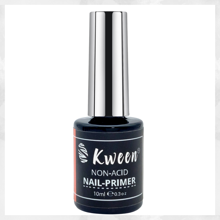 KWEEN Non-Acid Nail Primer, No Burn Non Acid Nail Primer for Acrylic Powder and UV Gel Nail Polish