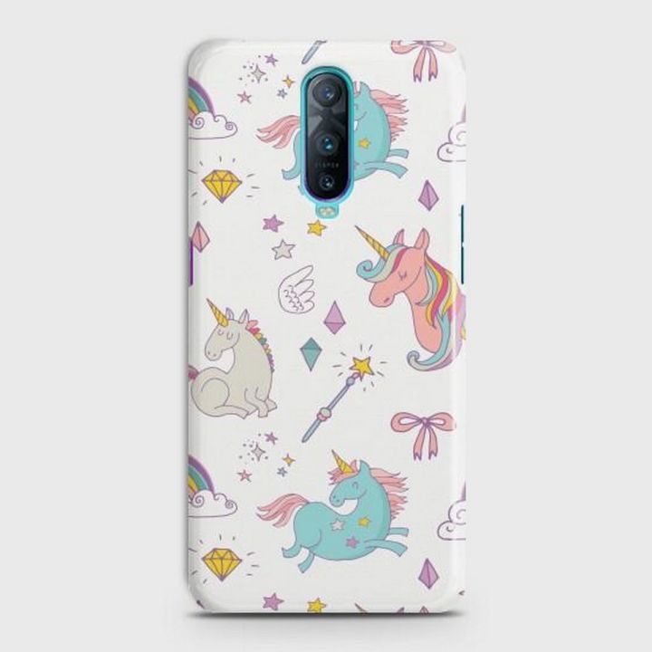 Oppo R17 Pro Cover - SkinLee HQ Hard Case - Neon Rainbow Unicorn - SKINLEE-475-1-395-251