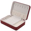 Korean Style Jewelry Box Organizer Display Storage Leather Large Big Mirror Multi-Function Necklace Earring Ring Box for Jewelry. 