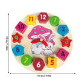 Little star Wooden blocks toys Digital Geometry Clock Children's Educational toy for baby boy and girl gift. 