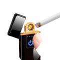 Lighter Rechargeable New Windproof and Durable Zodiac Good-looking Trendy Black Technology Fingerprint Sensor Cigarette Lighter. 