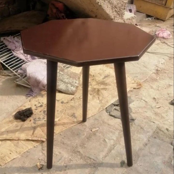 16%20inch%20Top%20%20Octagon%20Shape%20%20Side%20Table%20,%20Coffe%20Table%20(%20White%20,%20Brown%20)%20-%20Image%203