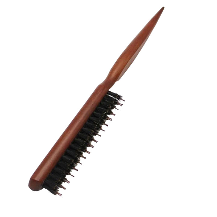 Professional Salon Teasing Back Hair Brushes Wood Slim Line Comb Hairbrush