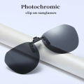 Car Night Safety Googles UV400 Day Night Vision Goggle Clip UV Protection Polarized Lens Myopia Glasses Clip Rimless Lightweight Clip-on Sunglasses Hiking. 