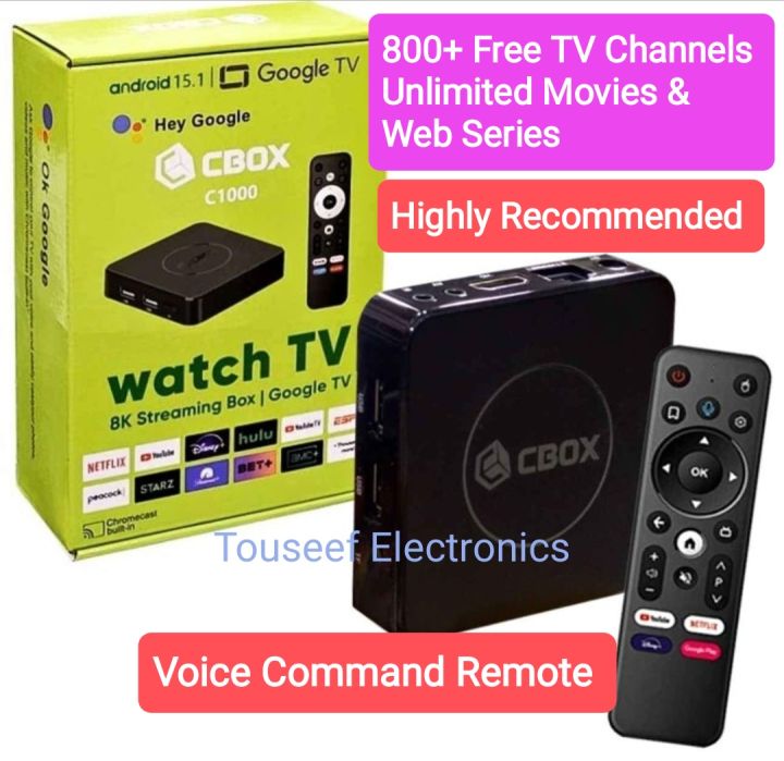100% Original Android tv Box CBox C1000 / Magic Pro /  Mortal T1 2/8, 2/8 , 2/16 for all LCD LED TV "Android 13  Built-in Chromecast 4K Ultra HD Bluetooth HDR10"  android mi tv box for all type of lcd led tv android tv box x96 mxq t9 t95h x88 pro etisalat