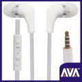 AVA B5 HIGH QUALITY FINISHING HANDS FREE HEADPHONE HANDSFREE EARPHONE WITH MIC, EXTRA SOUND WIRED EARPHONES SPORT IN EAR DEEP BASS STEREO EARBUDS EARPHONES HANDFREE FOR ALL SMARTPHONES ANDROID & IOS, WHITE. 