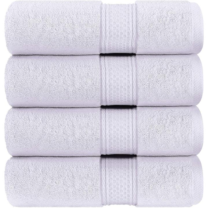 Bath Towel Luxury White 700 GSM Premium Towels (27X54 inches Pack of 4)