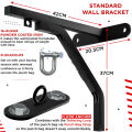 Heavy Duty Boxing Bag Punch Bag Stand Wall Bracket Steel Mount Hanging Bag Stand MMA & Screw Stand Accessories. 