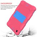 For Samsung Galaxy Tab A 8.4 (2020) Shockproof Two-Color Silicone Protection Case with Holder. 