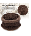 3 Pc Original Quality Beanie Cap Neck Warmer Hat Scarf With Multucoloures
 | 3 Pc Winter Knitted Brown Color Beanie Cap Neck Warmer & Gloves Set | 3 Pc Beanies Knit Hat Winter Cap Neck Warmer & Gloves knitted Cap Thicken Hedging Cap Neck Warmer Gloves. 