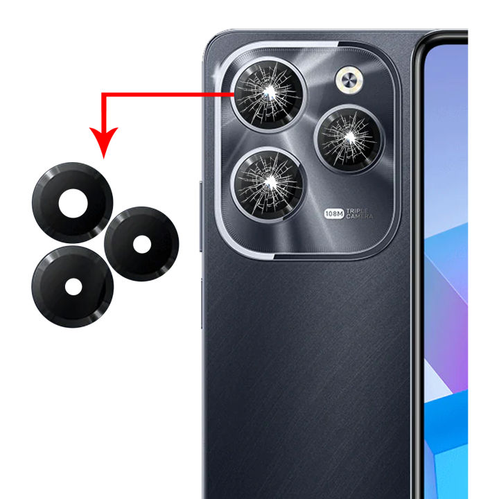 Infinix Hot 40 Pro Camera Glass Replacement Rear Back Camera Lens For Infinix Hot 40 Pro - Burrak
