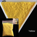 Yellow Flocking Velvet Powder 12grams for Nail Art Manicure and Decoration, Fuzzy Flock Nylon Powder. 