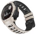 For Garmin Instinct / Instinct Esports Two-color Silicone Watch Band(Tundra White+Black). 