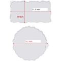 2 Pieces Tray Silicone Mold Kit Irregular Epoxy Resin Tray Molds for DIY Crafts (Rectangle+Round). 