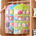 16 Pockets Wall Wardrobe Hanging Organizer Socks Underwear Sundries Sorting Storage Bags Space Saver Wardrobe Organizer Bag. 