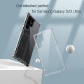Nillkin Luxury Soft Silicone Case for Samsung Galaxy S23 Ultra Phone Cases Transparent TPU + PC Silicone Clear Shockproof Back Cover. 