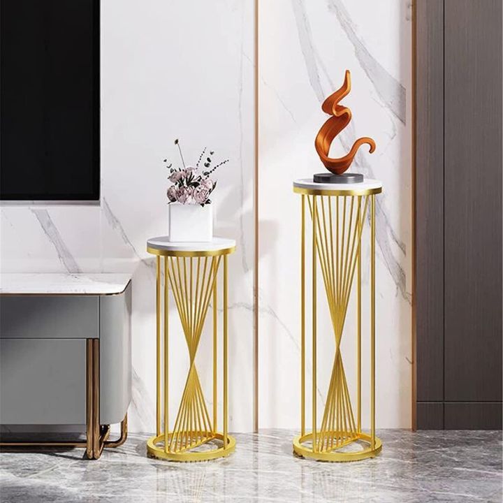 New%20modern%20design%20side%20table%20Crafts%20Round%20wooden%20%20Top%20Side%20Tables,%20Tall%20Plant%20Display%20Stand%20Flower%20Pot%20-%20Image%202