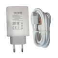 33W Fast Charger for Tecno, Infinix, Oppo, Xiaomi, Vivo, Realme, Type-C Cable Included, Turbo Charging. 