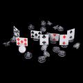 High quality transparent plastic stand for 2mm paper card, board game components. 