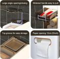 Narrow Slot Storage Cabinet, Toilet Slot Rack, Bathroom Drawer Organizer, Ultra Narrow Lockers, Kitchen Organization (White). 