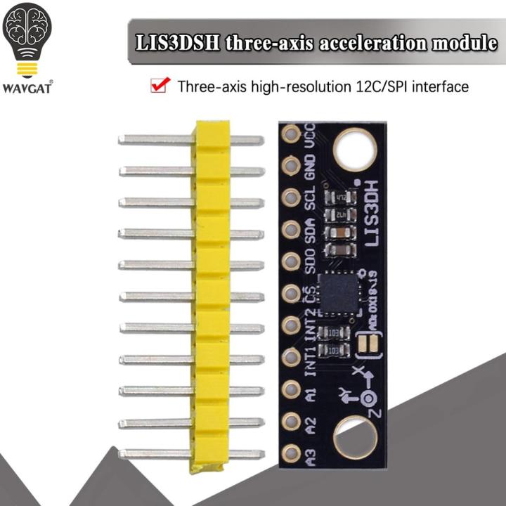 LIS3DH Triaxial Acceleration Temperature Sensor Three Converters Motion Accelerometer Module Development Board Replace ADXL345