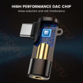 Type C to 3 5mm Adapter наушники Type C Converter DAC 90 Degree L Shape Earphone Connector for Pixel Samsung Motorola Oneplus 1+. 