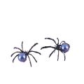 Dark Stud Earrings Trendy Black Spider Earrings Vintage Studs Punk Earrings for Halloween Women Party Costume Holiday. 