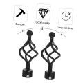 Curtain Rod End – Beautiful Finials – Elegance & Twisted Design - Pack of 2. 