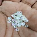 White milky 4mm size french cut/plate catori sequence/sitara for sale in very reasonable price. 