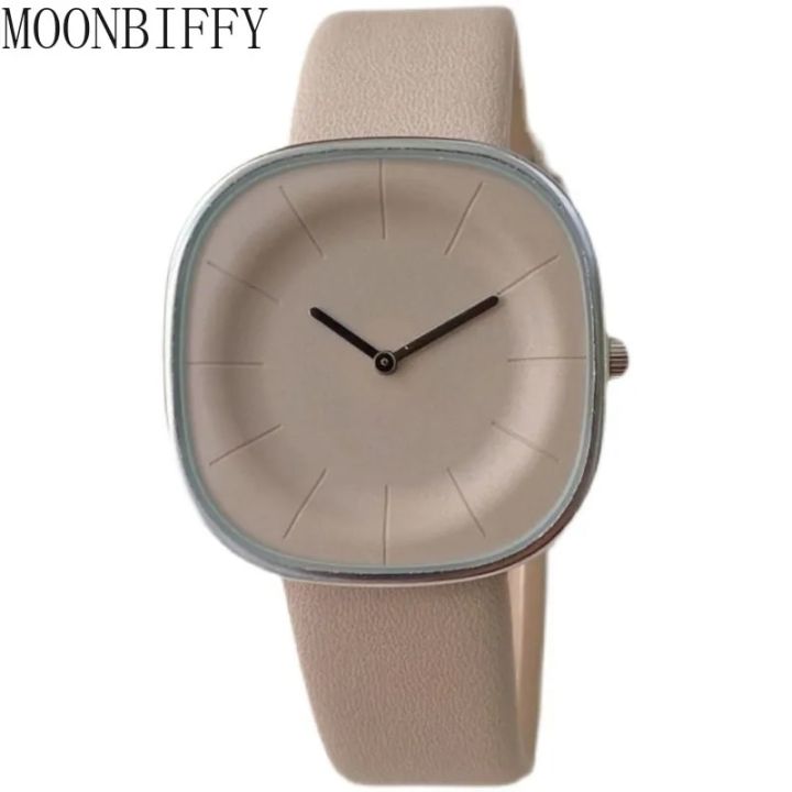 Minimalism Luxury Women Watches Luxury Square Dial Leather Strap Lady Watch New Quartz Watch for Couple Wristwatchs Montre Femme