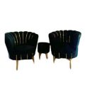 2 Modern Sofa Flower Designe Two Seater Black valvet Colour With 2 cousion free {Special Offer available}. 