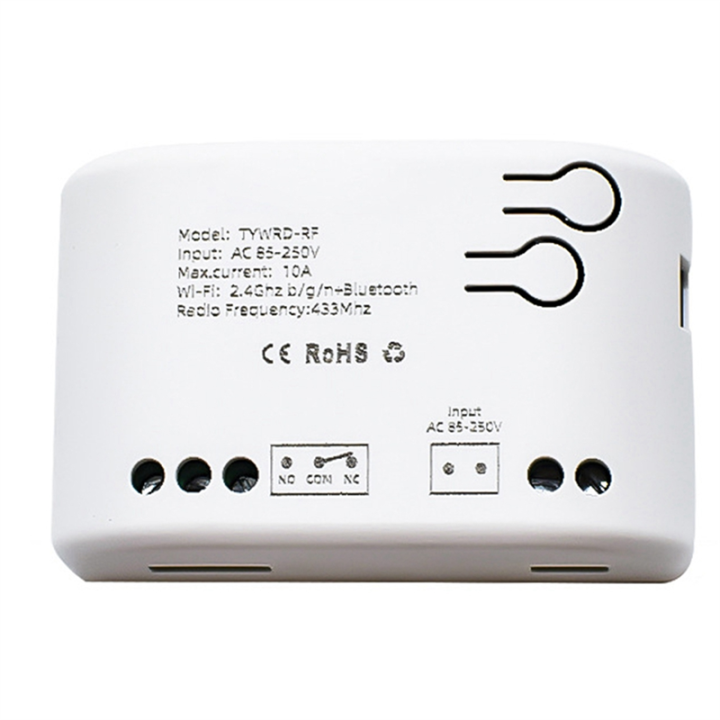 1 PCS Tuya Smart Switch WIFI Home Automation Relay Module White ABS for Motor Light Remote Control Circuit Breaker Inching Switch Alexa