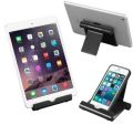 Multi Angle Tablet or Mobile Stand. Holder for iPhone, Android, Samsung, OnePlus, Xiaomi. Portable,Foldable Stand. Perfect for Bed,Office, Home,Gift and Desktop (Black). 