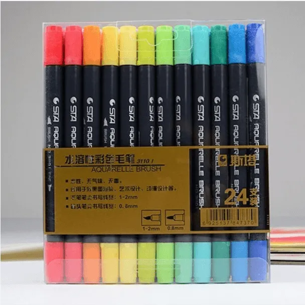 STA%20Dual%20Side%20Water%20Brush%20Pen%20Marker%20Set%20of%2012,%2024,%2036%20&%2048%20Colors%20-%20Image%202