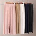 Women Wide Leg Pants Elastic Waist Trousers. 