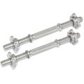 Set of 12 - 1 ft Dumbbells Rod and 30 KG Chrome Plates Complete Home Gym Set. 
