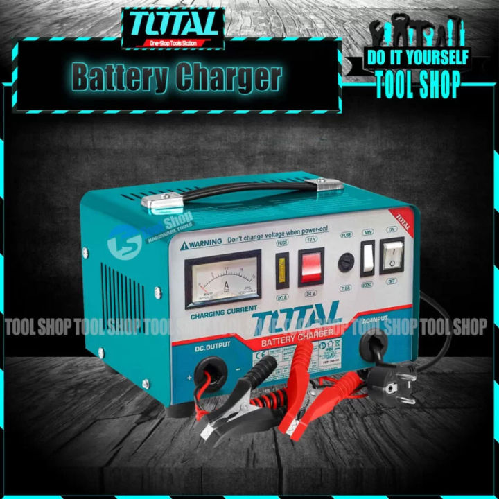 Total 12 and 24V Car Battery Charger 28-180A