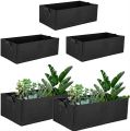 Large Rectangular Fabric Grow Bag / Plant Bed / Kiyari Rectangle Grow Bag / Plant Bag for Kitchen Gardening 12 Gallons / 22x11x11 inches by Victoria Store. 