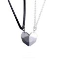 Couple Necklace Attracting Magnet Chain A Pair Of Stitching Attracting Individuality Necklace For Women Men. 