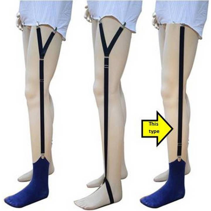 Men's%20Shirt%20Stays%20Y%20Style%20Classic%20Style%20Stirrup%20Shirt%20Stays%20Sock%20Garter%20Belt%20Black%20-%20Image%202