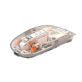 Transparent Gaming Mouse Bluetooth Wireless Mouse with RGB Light Rechargeable Mouse for PC Gamer Accessories,A. 