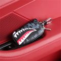 Men's Key Pouch Men's key case High-end key chain sup leather car key cover key holder pouch. 