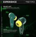 Zero® Astro Wireless Earbuds | Bluetooth 5.3v Gaming Earbuds | 10mm Base Driver Earbuds | Quad Mic ENC Earbuds for Calling | Noise Cancelling Earbuds | Bluetooth Earbuds for iOS and Android | Best Earbuds for Men and Women. 