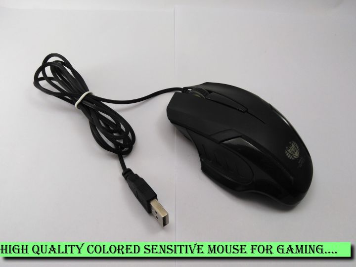 High Quality Stylish Wired Mouse for Gaming and Normal Use - USB Optical Mouse for PC Laptop Computer