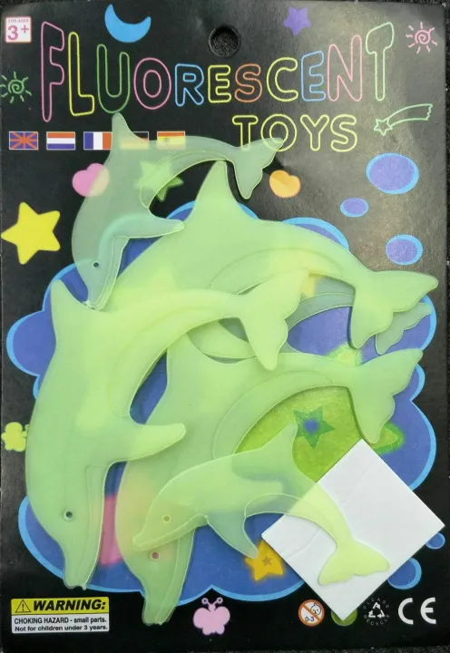 Pack%20Of%208%20-%20Bigger%20&%20Better%20Fluorescent%20Night%20Glowing%20Dolphine%20Wall%20Sticker%20-%20Image%206